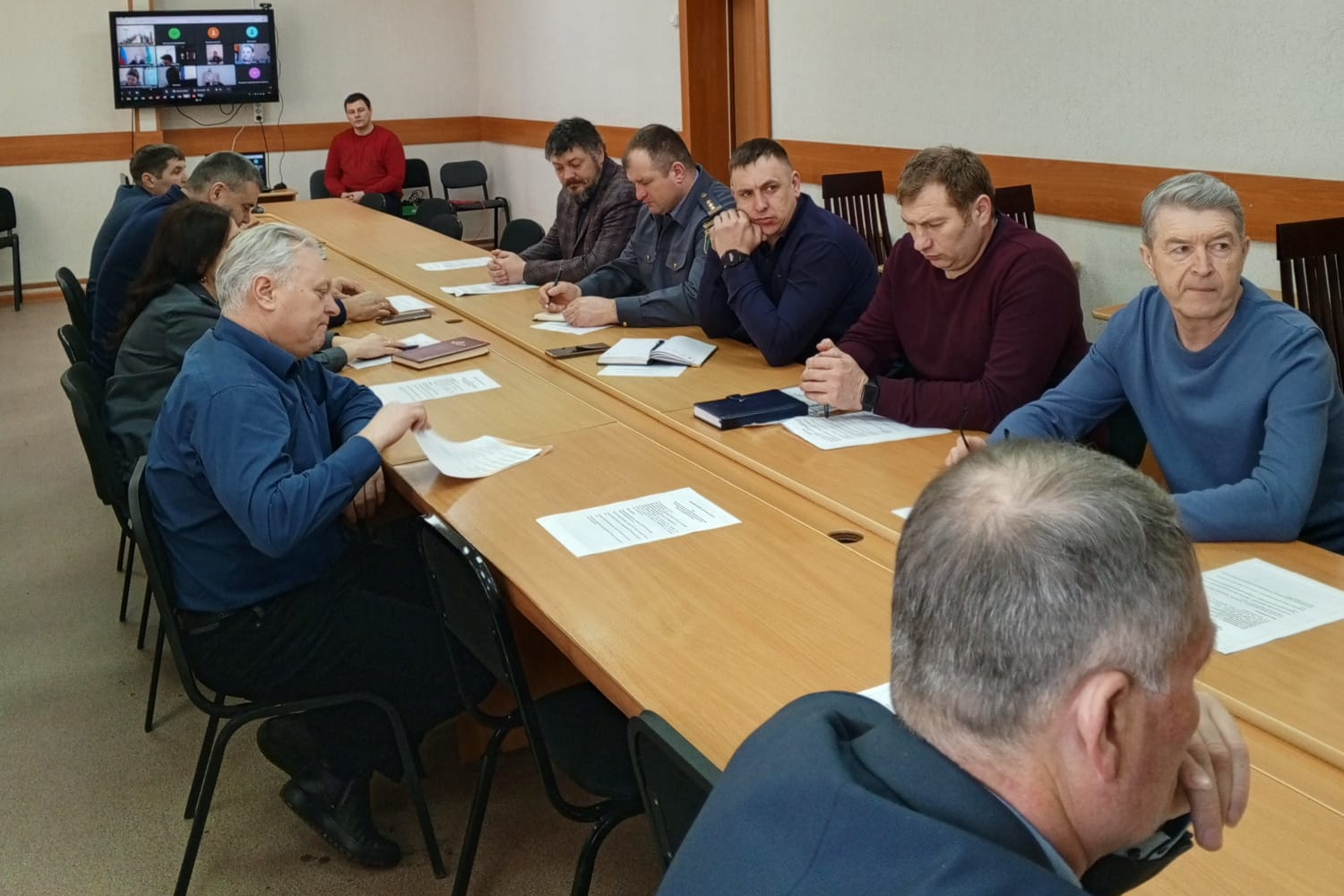 Заседание комиссии по обеспечению безопасности дорожного движения при администрации Татарского района Новосибирской области